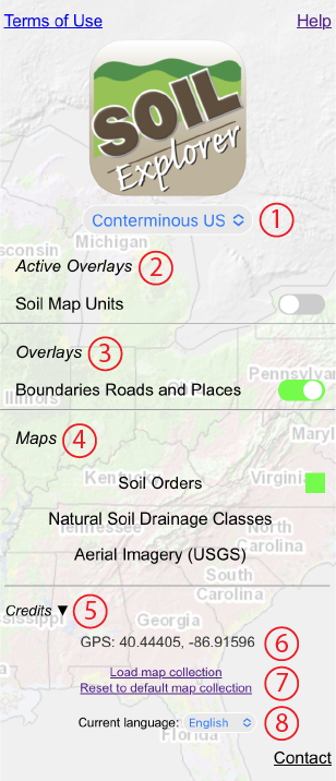 Main navigation pane